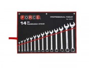 Force Наборы ключей рожково-накидных 14 предметов (10-32 мм)