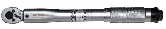 6472270 FORCE Ключ динамометрический 1/4 DR (5-25Nm) 270мм
